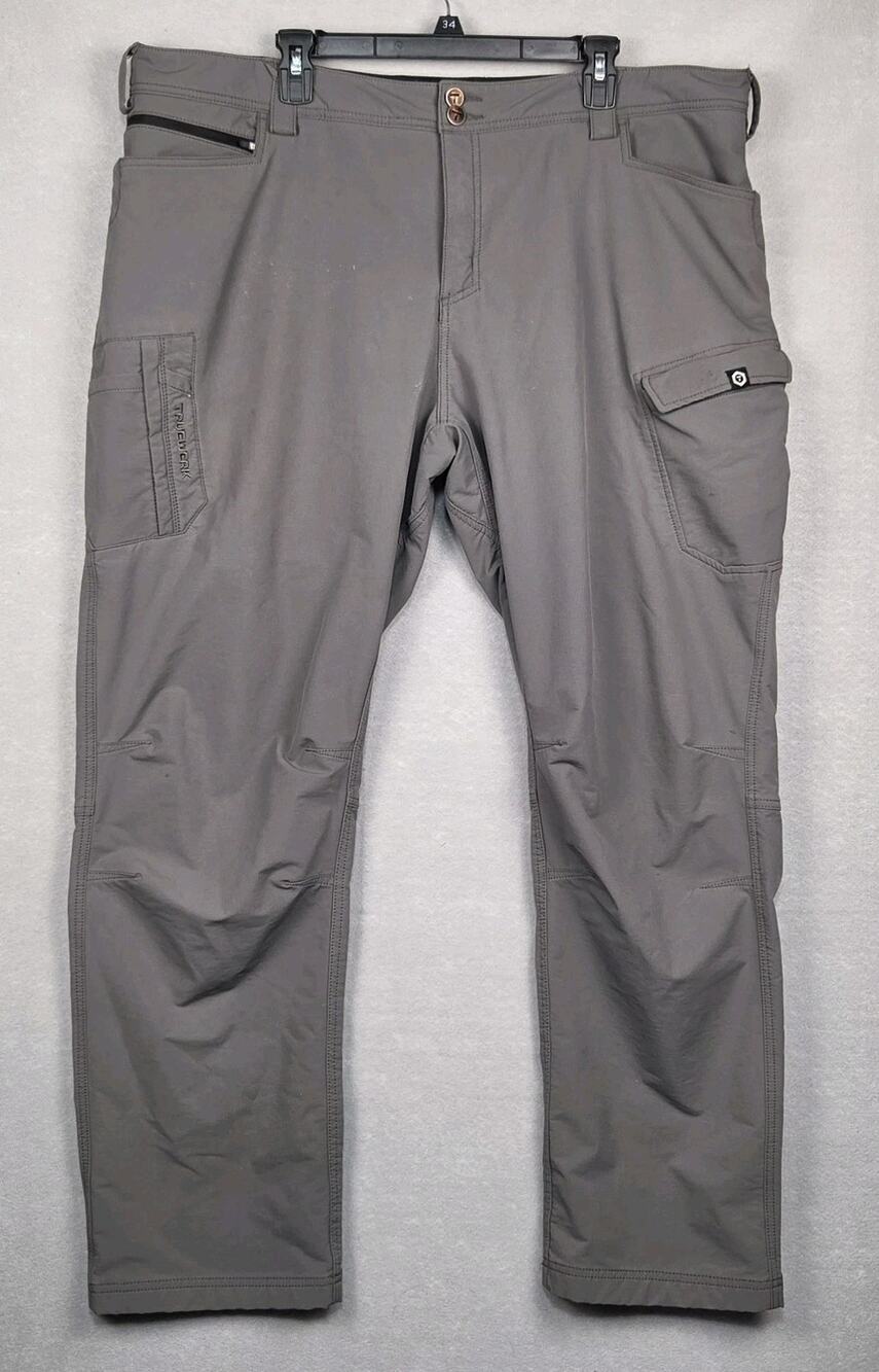 Truewerk T1 Pants Men's Size 44x32 Gray Workpant Cargo Stretch